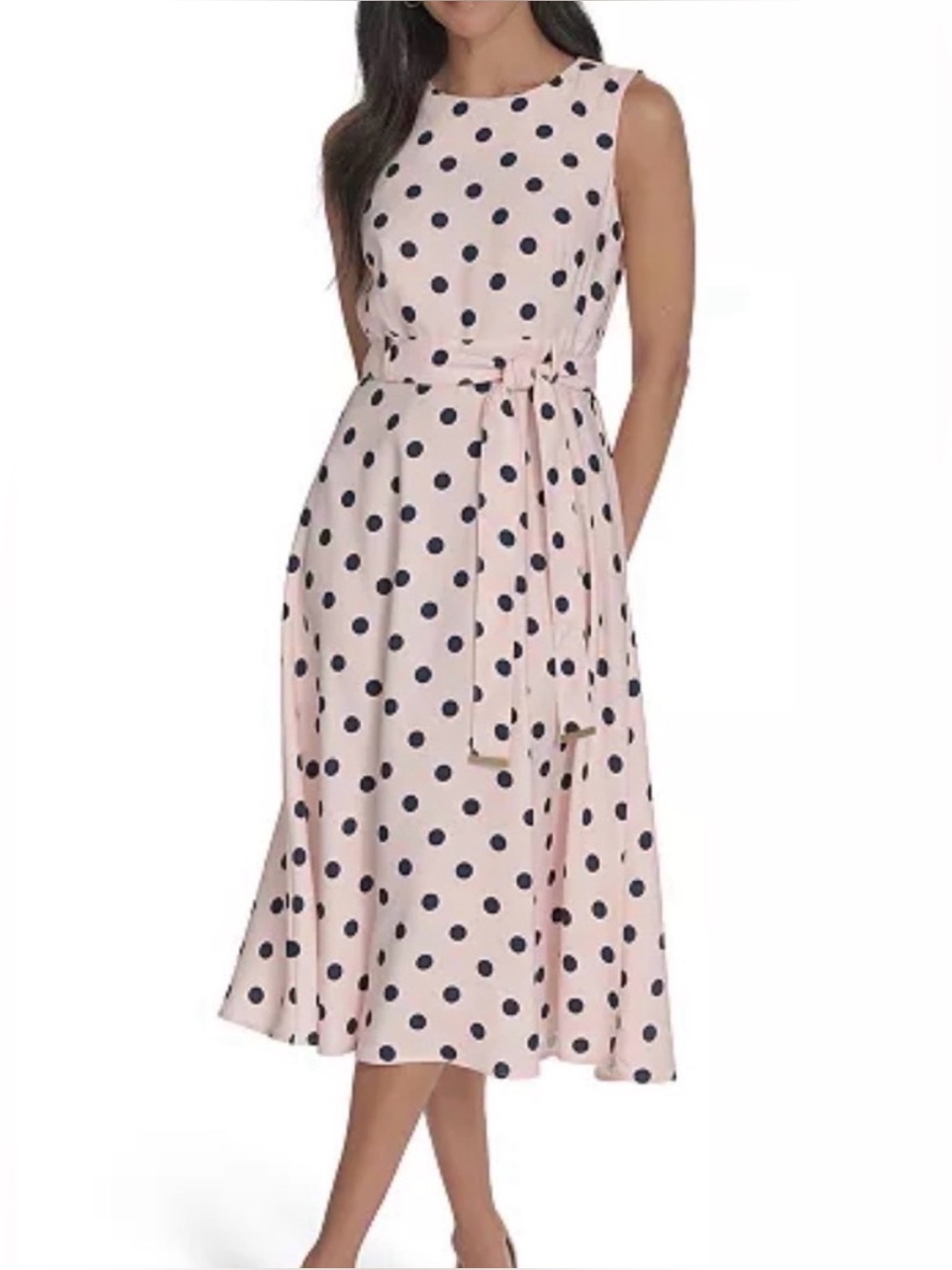 Calvin Klein
Women's Belted Dot Printed
Midi Dress